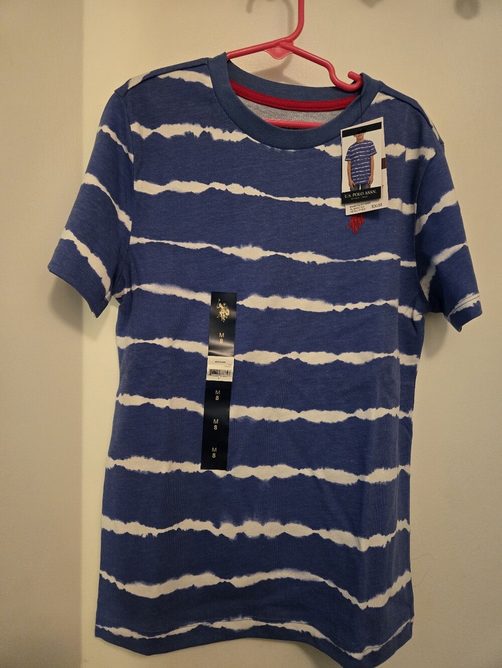 TWO U.S.Polo Assn. T-shirts For Boys In Size 8/ Medium